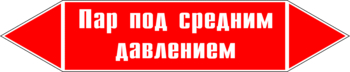 Маркировка трубопровода "пар под средним давлением" (p10, пленка, 252х52 мм)" - Маркировка трубопроводов - Маркировки трубопроводов "ПАР" - Магазин охраны труда и техники безопасности stroiplakat.ru