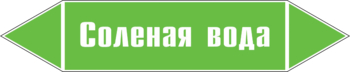 Маркировка трубопровода "соленая вода" (пленка, 716х148 мм) - Маркировка трубопроводов - Маркировки трубопроводов "ВОДА" - Магазин охраны труда и техники безопасности stroiplakat.ru